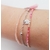 Bracelet triple-brin rose.2