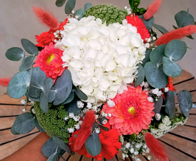 fee florale bouquet mariee