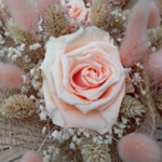 Bouquet Estelle rose éternelle et fleurs séchées Fée florale