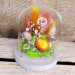 Fée florale - Cloche Fleurs séchées