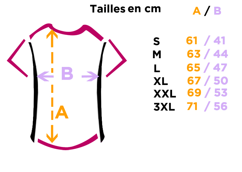guide taille tshirt femme