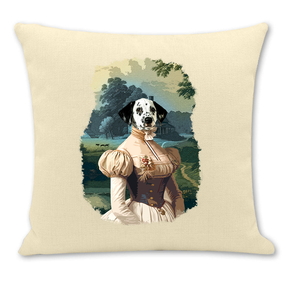 coussin chien courtisane