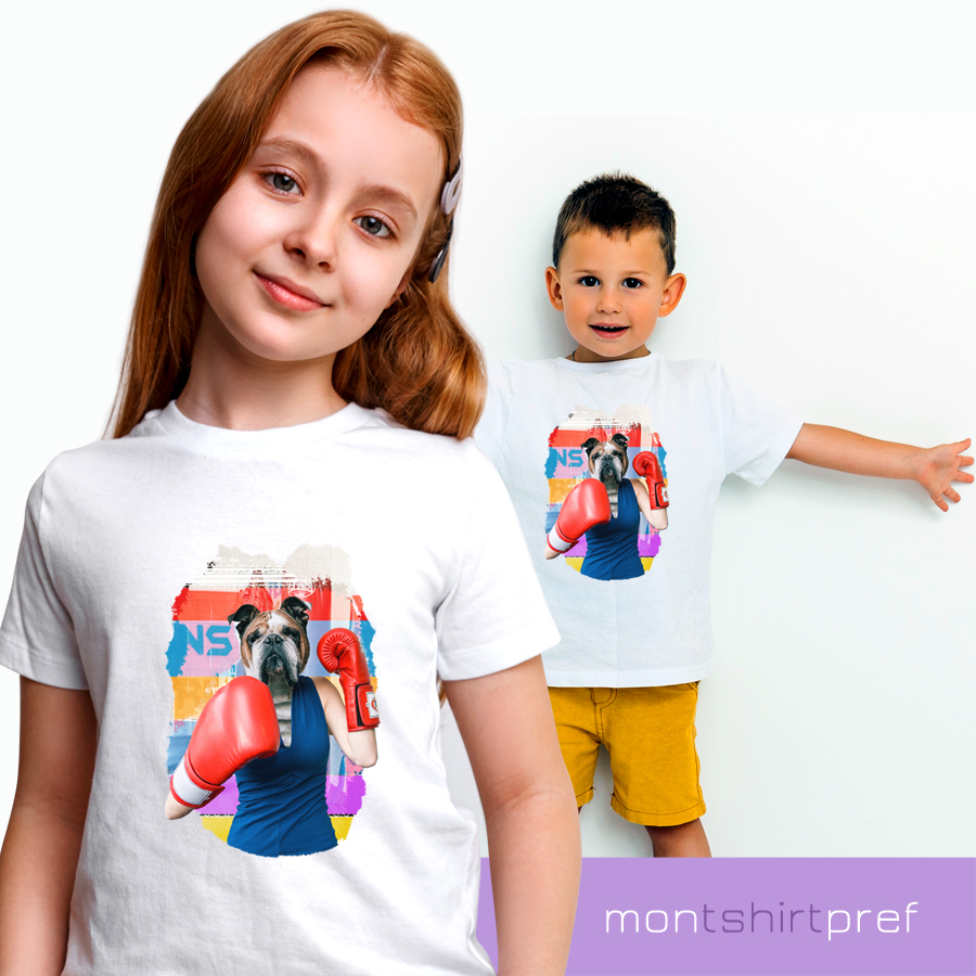 t-shirt enfant boxeuse