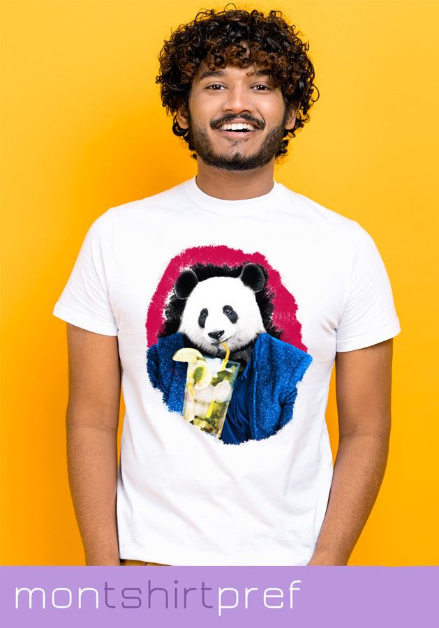 t-shirt homme panda