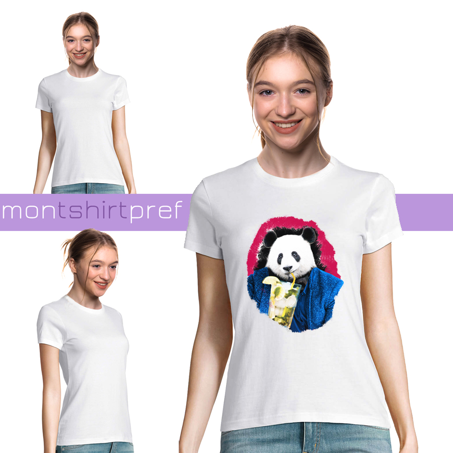 t-shirt femme panda