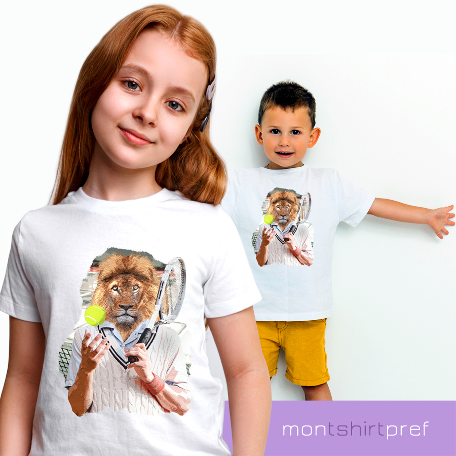 t-shirt enfant lion