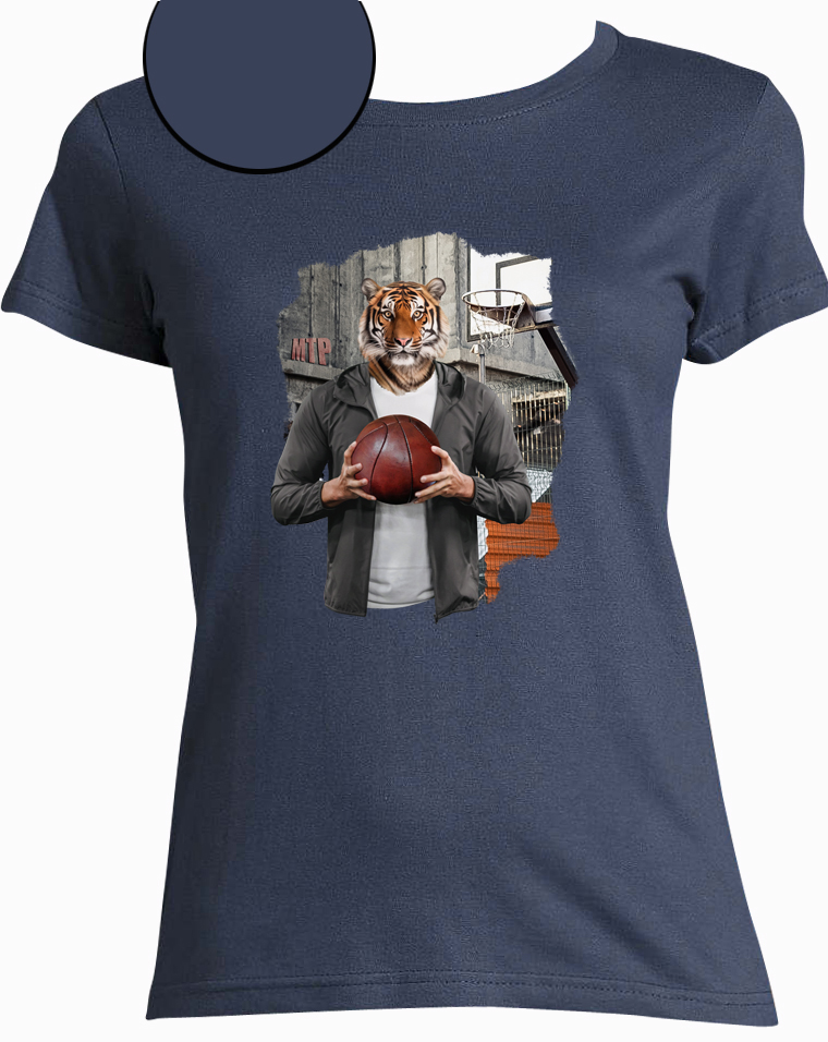 T-shirt jeans tigre   femme