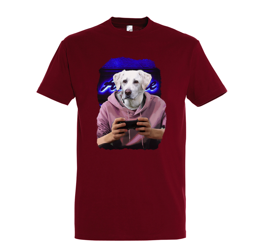 t-shirt chien gammer - homme chili