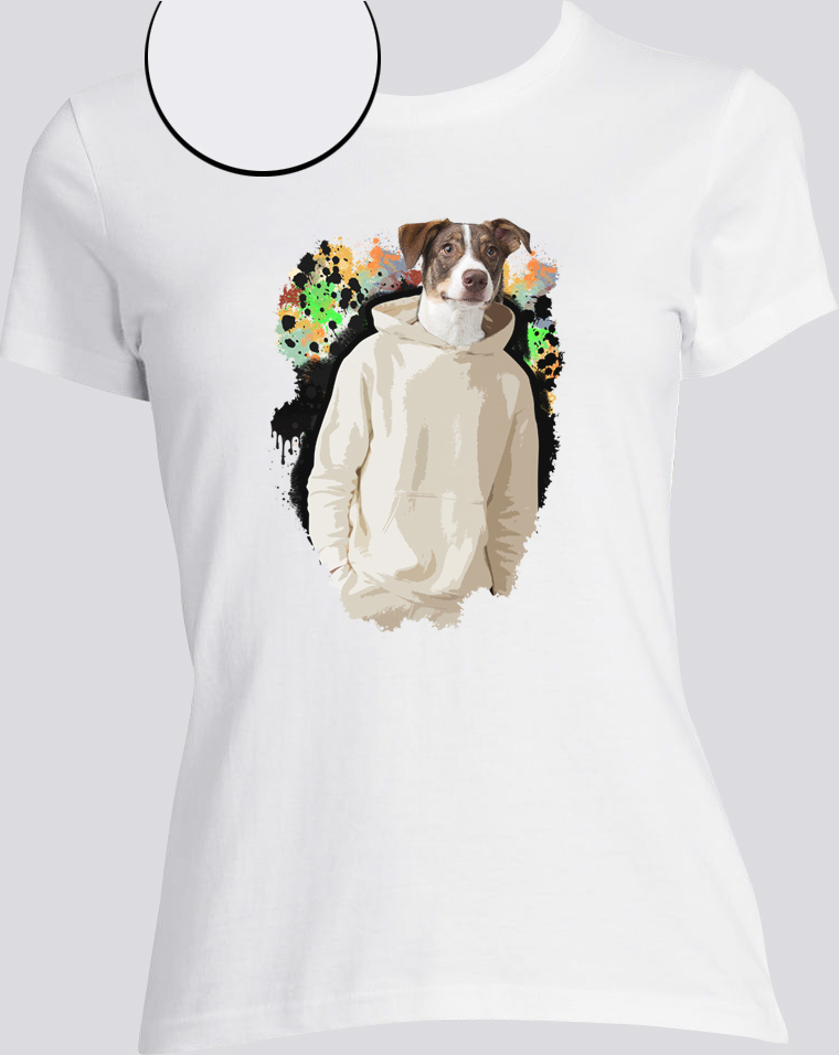 T-shirt chien dripping