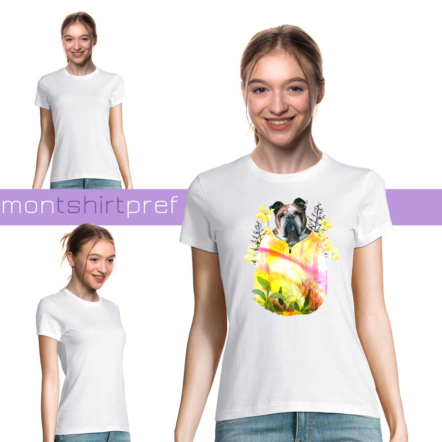 t-shirt femme fleur