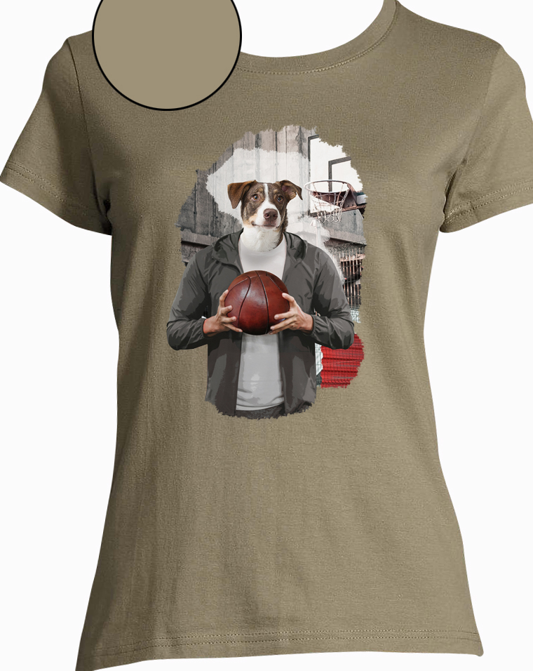T-shirt kaki basket   femme