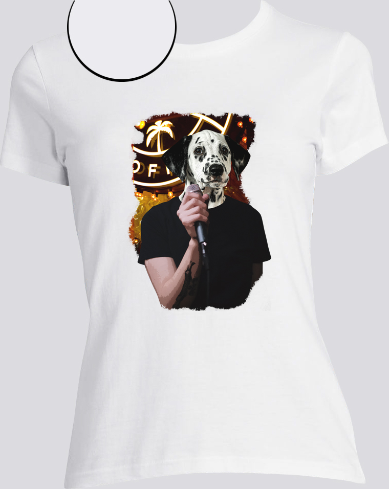 T-shirt chien chanteur