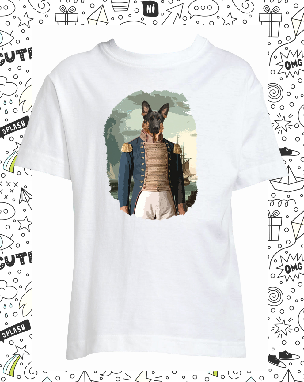 T-shirt chien empire