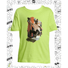 t-shirt skate vert pomme enfant