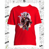 t-shirt vélo rouge enfant