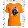 t-shirt vélo orange enfant