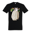 t-shirt homme dripping chat noir