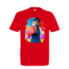 t-shirt rouge chat boxeuse