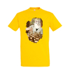 t-shirt jaune echec homme