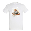 t-shirt blanc homme chat écriture
