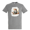 t-shirt gris homme chat écriture