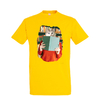 t-shirt jaune chat livre