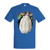 t-shirt chien dripping - homme bleu royall