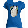 t-shirt dripping chat bleu roy femme