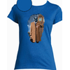 t-shirt chat big ben bleu roy femme
