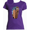 t-shirt chat big ben violet femme