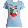 t-shirt chat bibliotheque bleu ciel