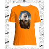 T-shirt aviatrice chat orange enfant
