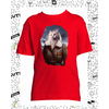 T-shirt aviatrice chat rouge enfant