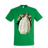 t-shirt chien dripping - homme vert