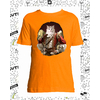 t-shirt mousquetaire chat orange enfant