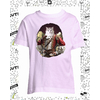 t-shirt mousquetaire chat rose enfant