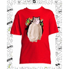 t-shirt chat dripping rouge enfant