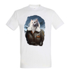 t-shirt chat aviatrice - homme blanc