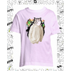 t-shirt chat dripping rose enfant