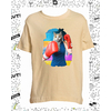 t-shirt chat boxeuse sable enfant
