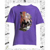 t-shirt chat skate violet enfant