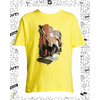 t-shirt chat skate jaune enfant