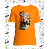 t-shirt chat skate orange enfant
