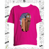 t-shirt chat big ben fushia enfant