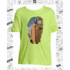 t-shirt chat big ben vert pomme enfant