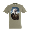 t-shirt chat aviatrice - homme kaki
