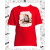 t-shirt chat calligraphie rouge enfant