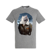 t-shirt chat aviatrice - homme gris