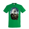 t-shirt chat aviatrice - homme vert