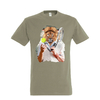 t-shirt homme lion kaki